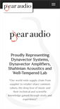 Mobile Screenshot of pearaudio.com