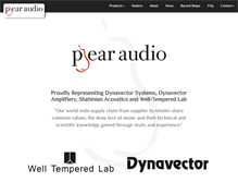 Tablet Screenshot of pearaudio.com